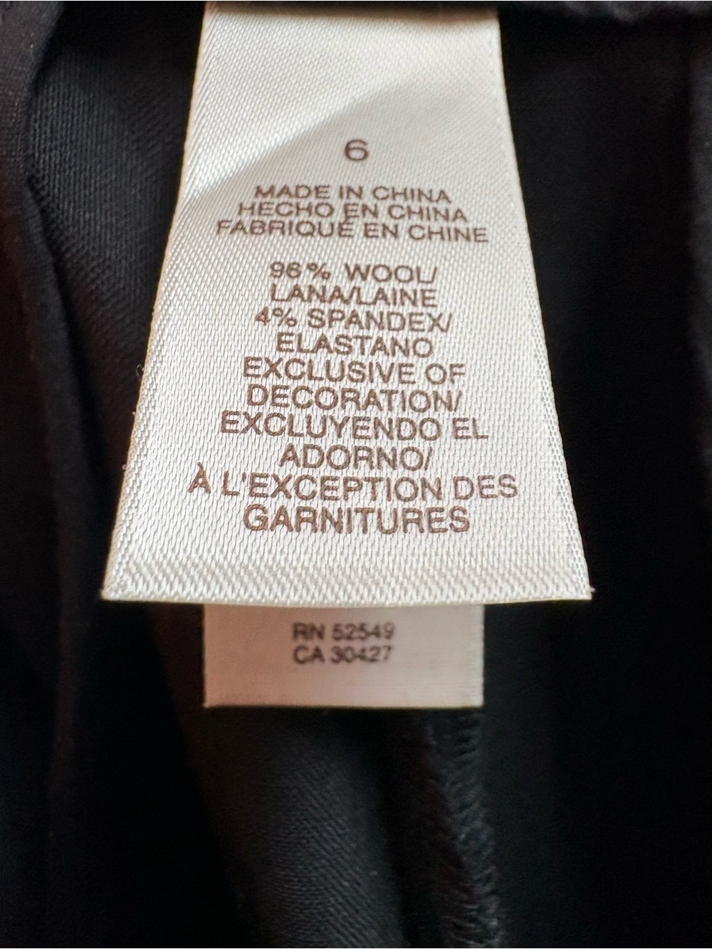 Laundry by Design Tuxedo style dressy black Trim Straight-Leg Pant - Picture 5 of 6